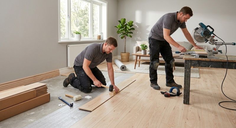 Laminate Floor Installation in Hiram, OH