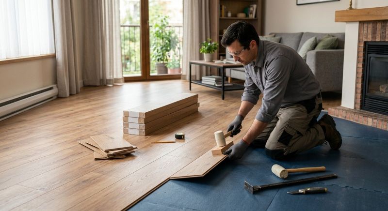 Laminate Floor Installation in Stow, OH