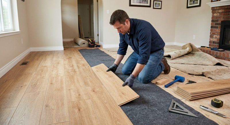 Laminate Floor Remodeling in Stow, OH