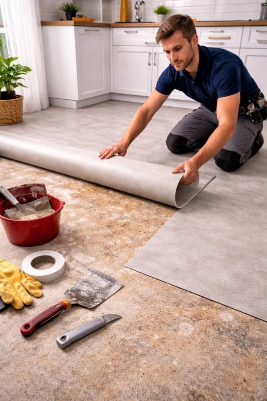 Linoleum Floor Installation in Deerfield, OH