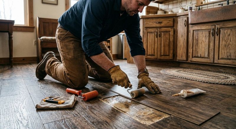 Linoleum Floor Installation in Hudson, OH
