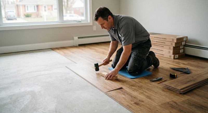 Linoleum Floor Installation in Stow, OH