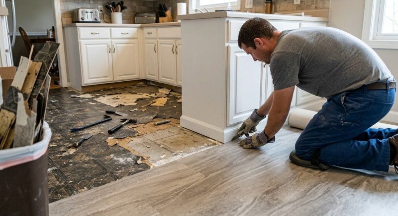 Linoleum Floor Installation in Solon, OH