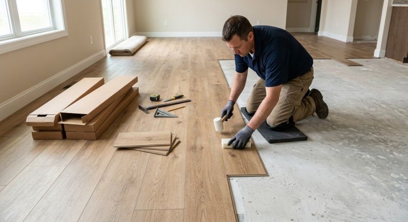 Luxury Vinyl Tile Installation in Strongsville, OH