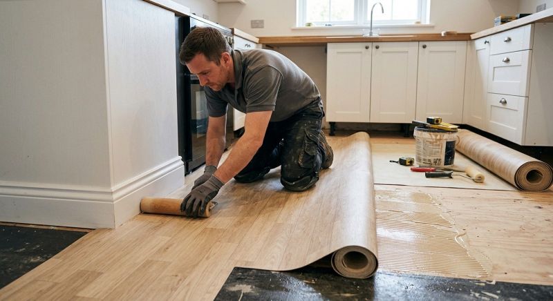 Sheet Linoleum Installation in Northfield, OH