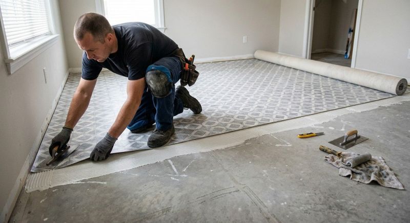 Sheet Vinyl Installation in Brunswick, OH