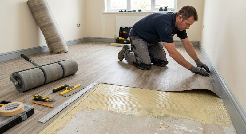 Sheet Vinyl Installation in Kent, OH