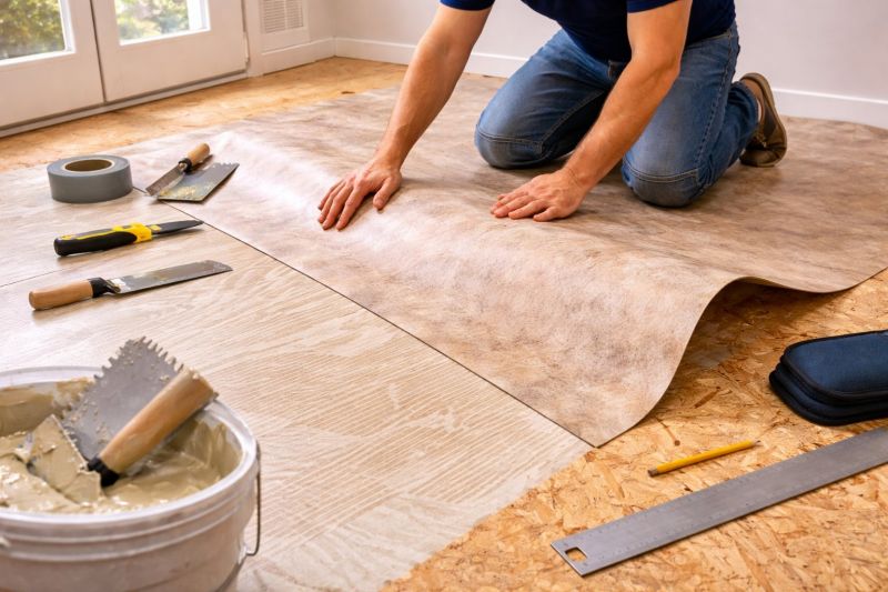 Sheet Vinyl Installation in Stow, OH