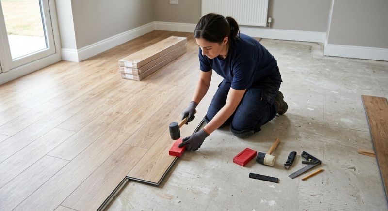 Vinyl Plank Floor Installation in Stow, OH