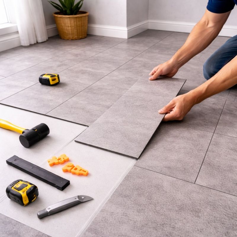 Vinyl Tile Replacement in Stow, OH